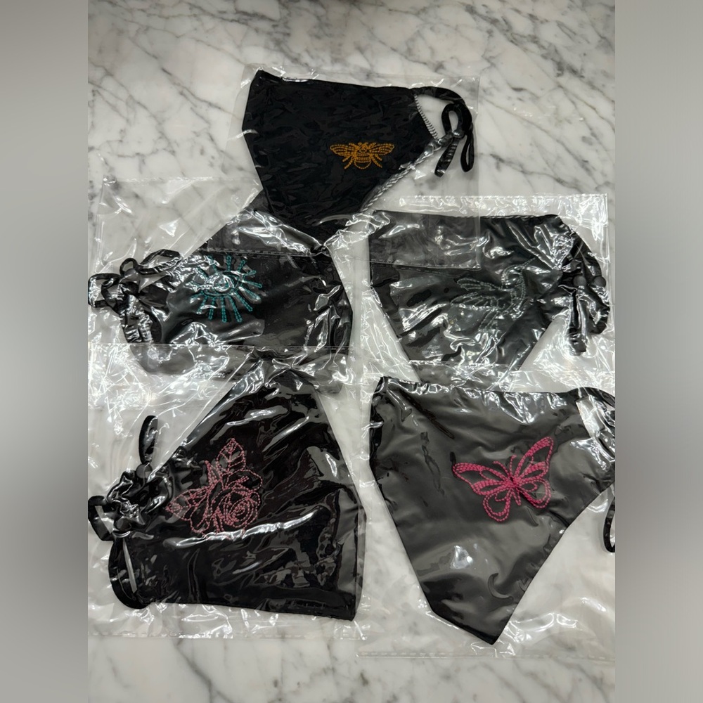 New Johnny Was Pack of 5 Embroidered Face Masks